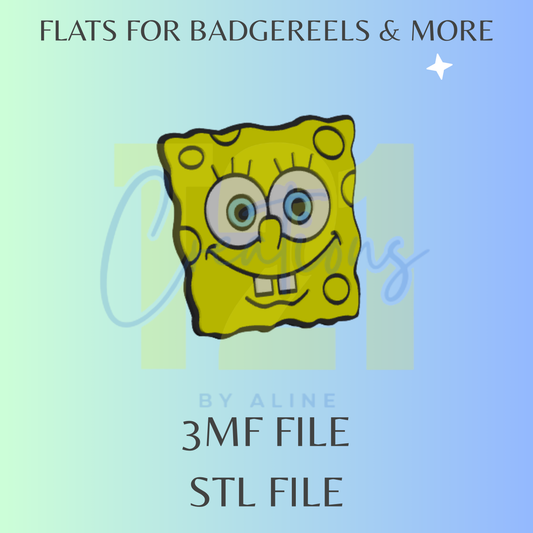 SPONGE GUY FLAT STL FILE
