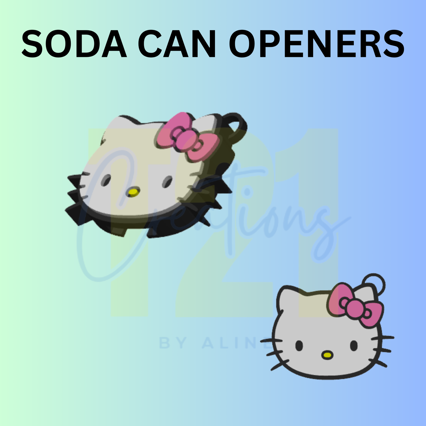 H K  SODA CAN OPENER KEYCHAIN