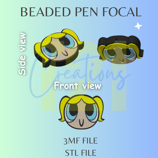 PP GIRL YELLOW PEN FOCAL STL FILE