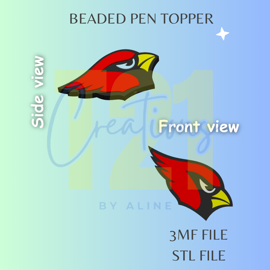 CARDINAL PEN TOPPER STL FILE