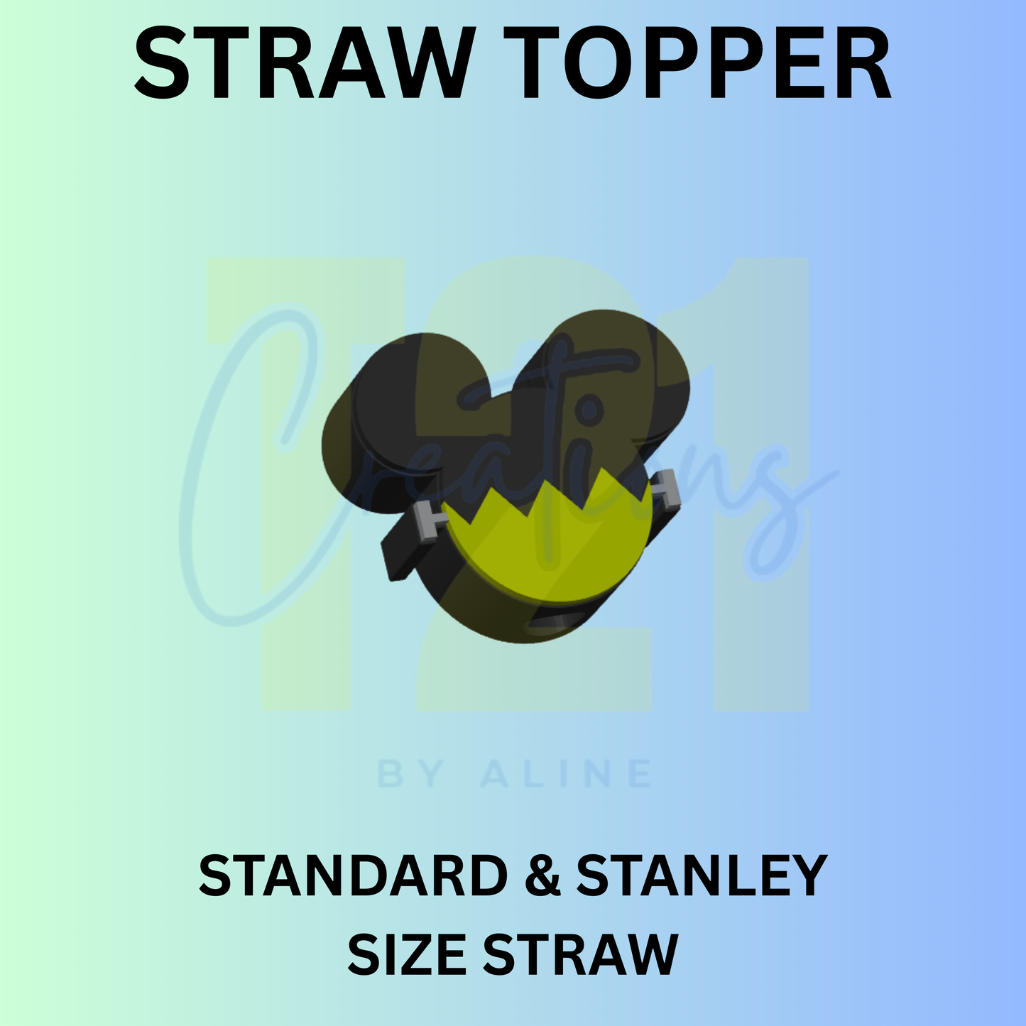 BOY ZOMBIE STRAW TOPPER