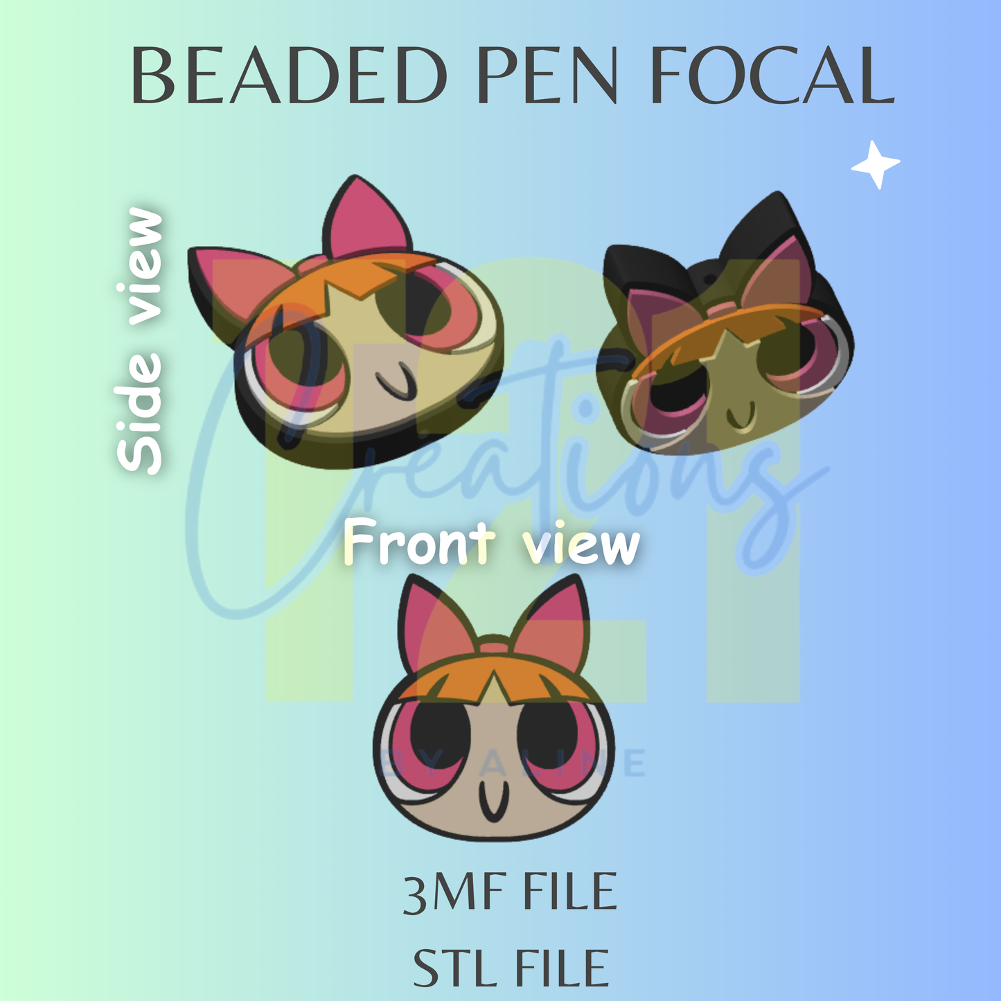 PP GIRL PINK PEN FOCAL STL FILE