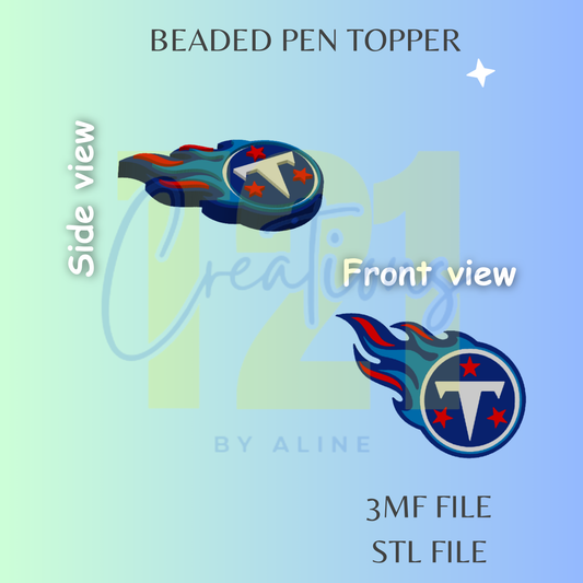 TENNESSEE PEN TOPPER STL FILE
