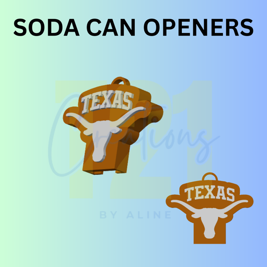 TEXAS 2 CAN OPENER KEYCHAIN