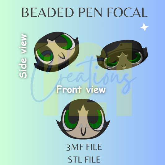 PP GIRL GREEN PEN FOCAL STL FILE