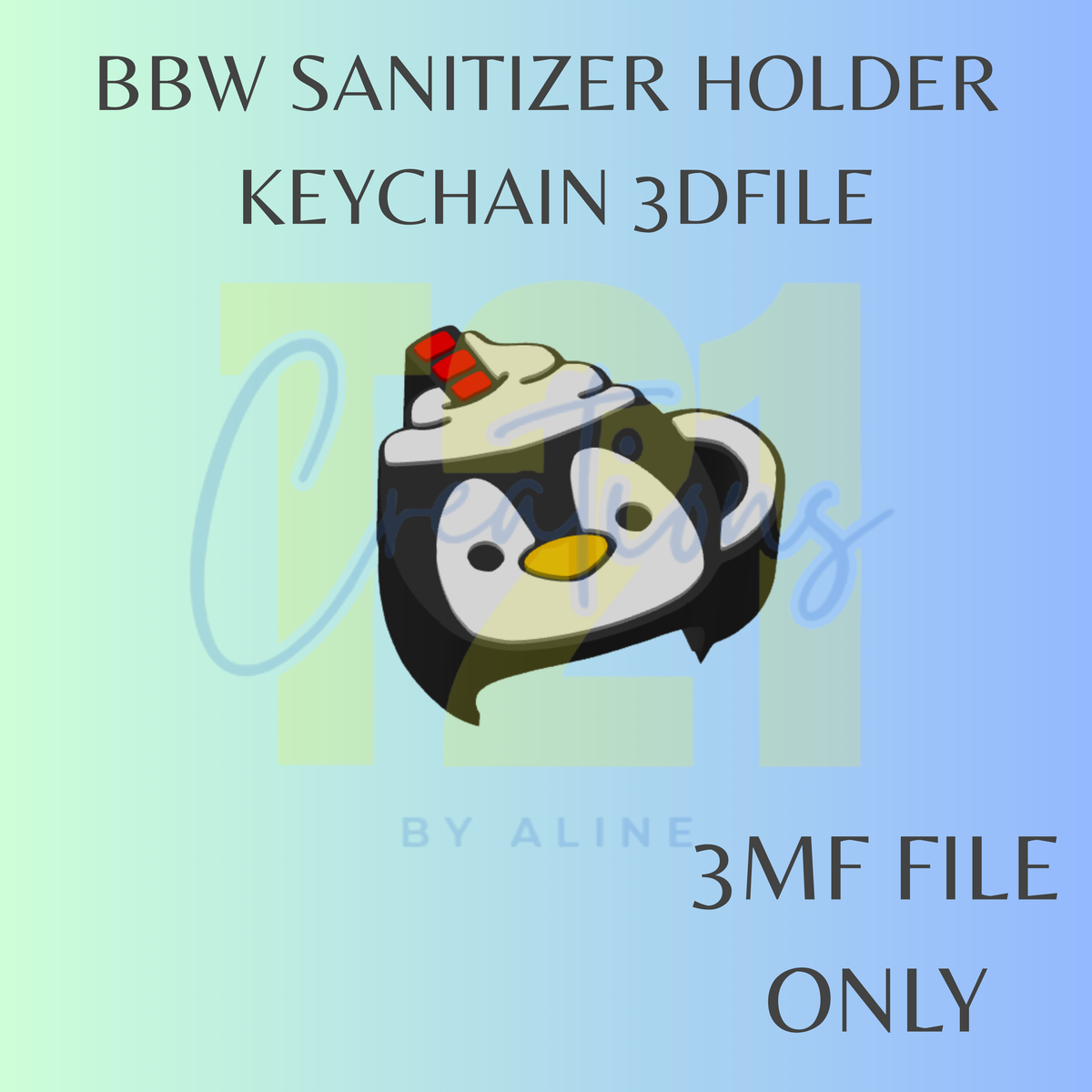XMAS COCOA MUG BBW SANITIZER KEYCHAIN 3MF FILE