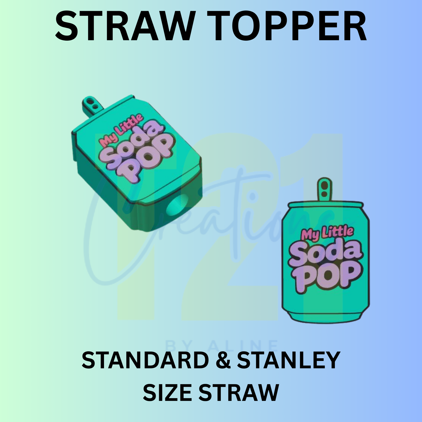SODA POP STRAW TOPPER