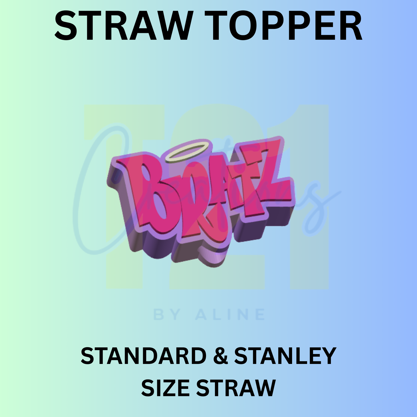 DOLLS NAME STRAW TOPPER