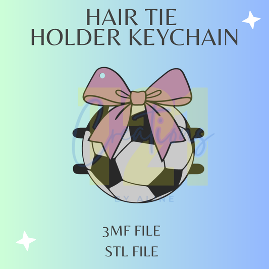 SOCCER HAIR TIE HOLDER STL FILE