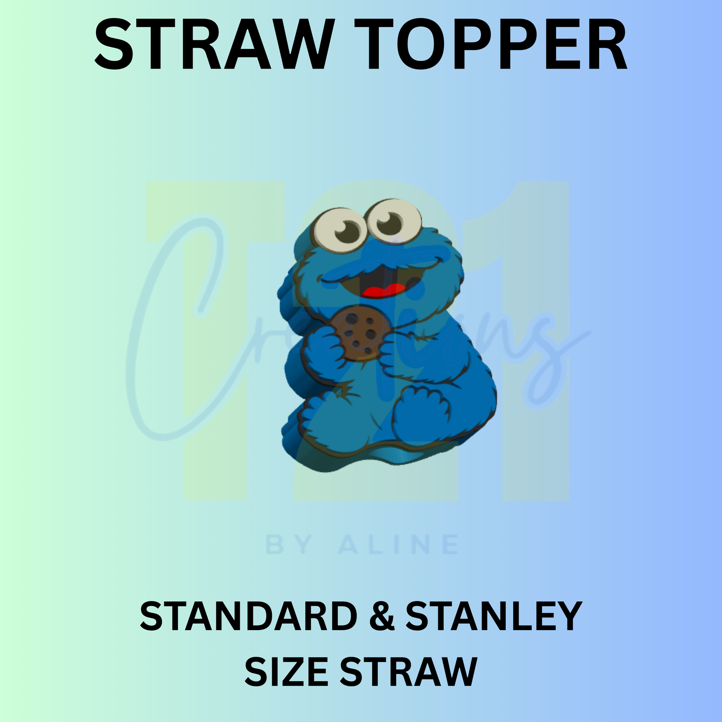 COOKIE GUY STRAW TOPPER