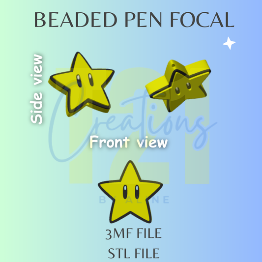 YELLOW STAR PEN FOCAL STL FILE