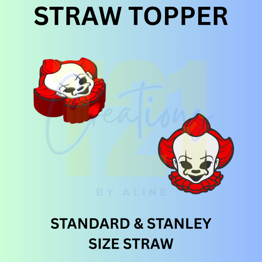 CLOWN STRAW TOPPER