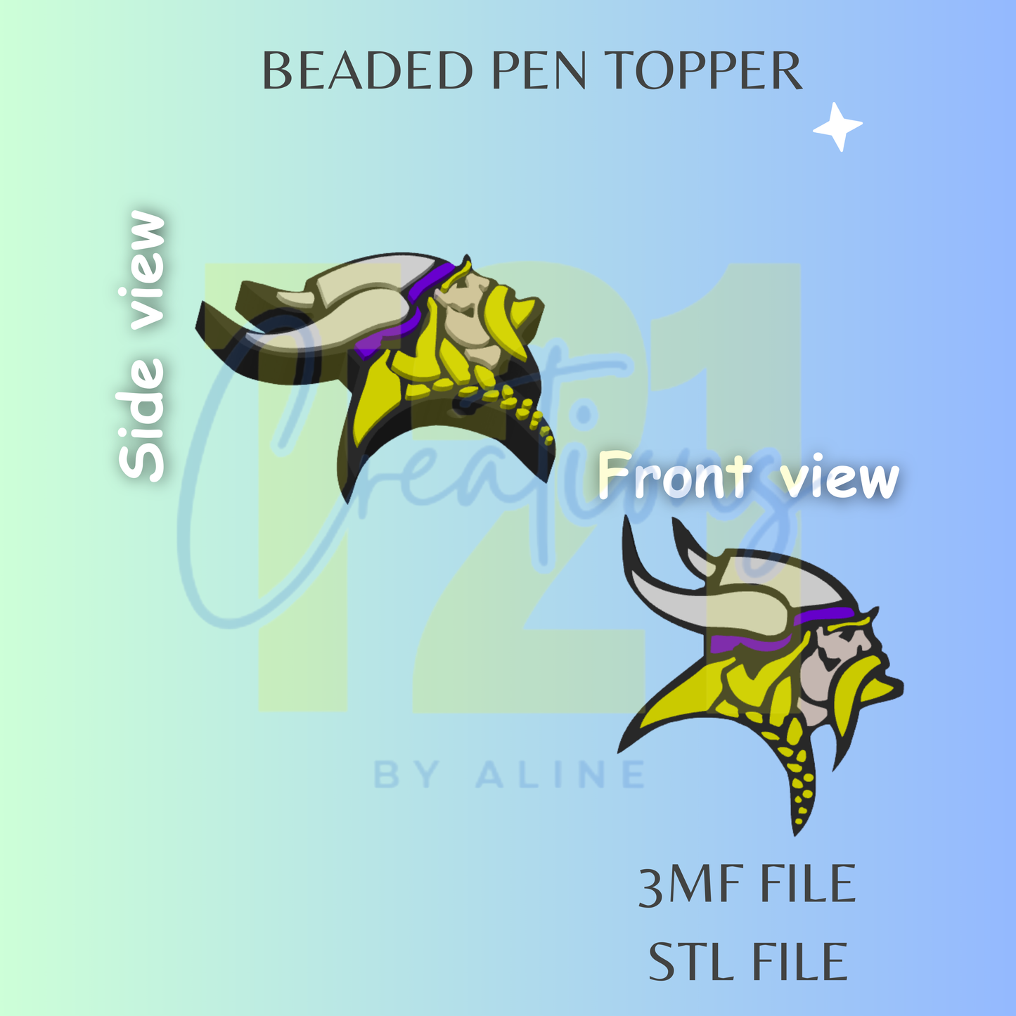 VIKING PEN TOPPER STL FILE