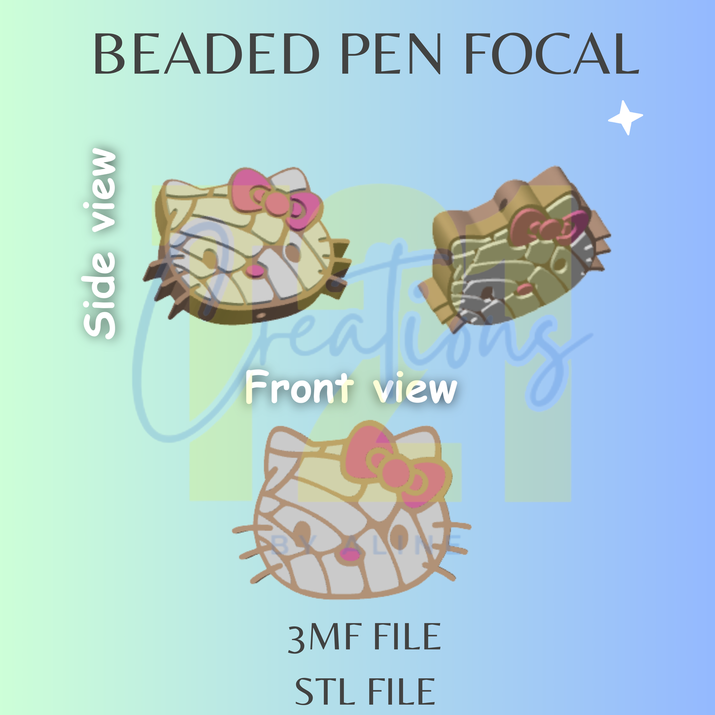 CONCHA CAT PEN FOCAL STL FILE