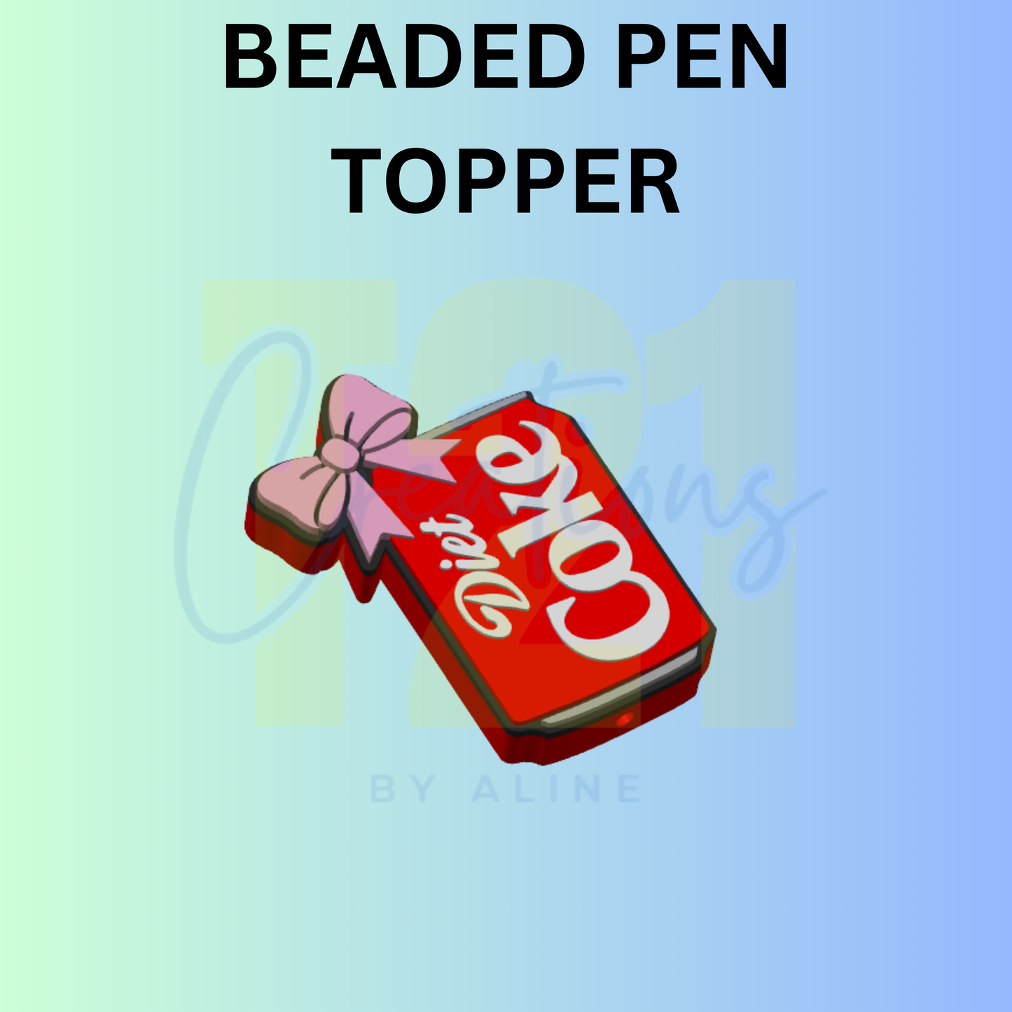 COQUETTE DIET RED SODA PEN TOPPER