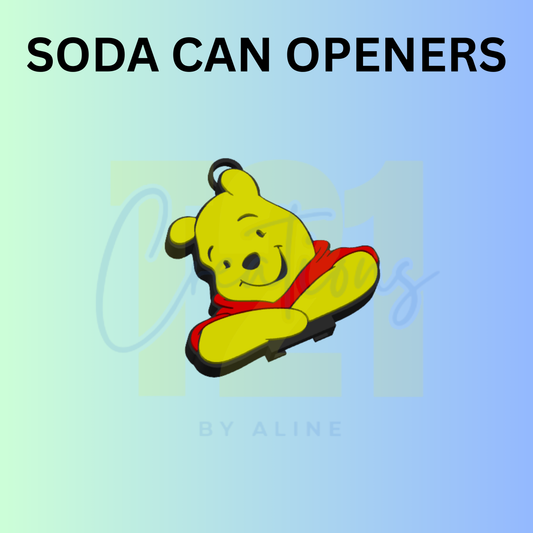 HONEY BEAR SODA CAN OPENER KEYCHAIN