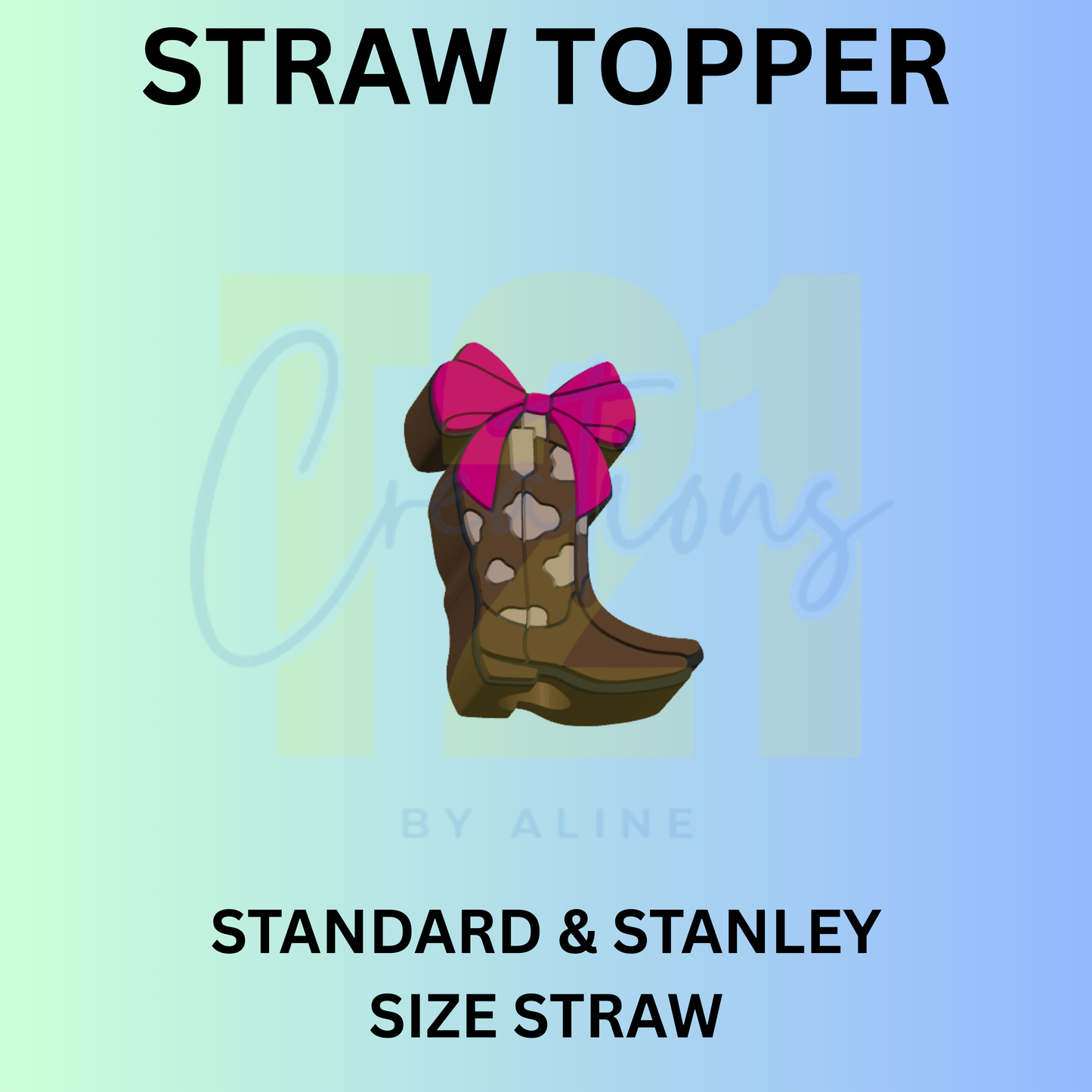 COQUETTE BOOTS 2 STRAW TOPPER