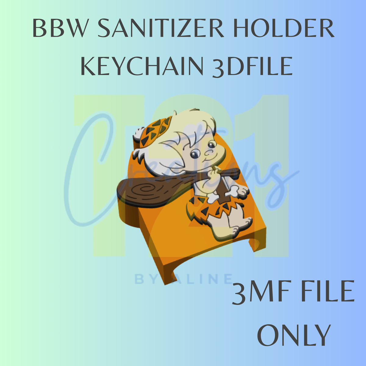 BAM BBW SANITIZER KEYCHAIN 3MF FILE