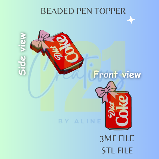 COQUETTE DIET CO-KE PEN TOPPER STL FILE