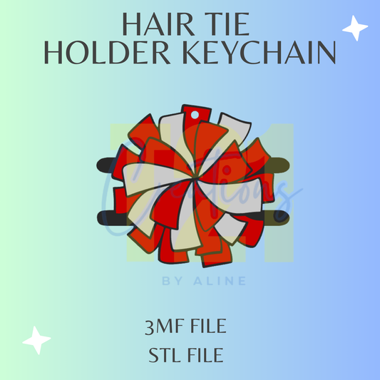 CHEER HAIR TIE HOLDER STL FILE