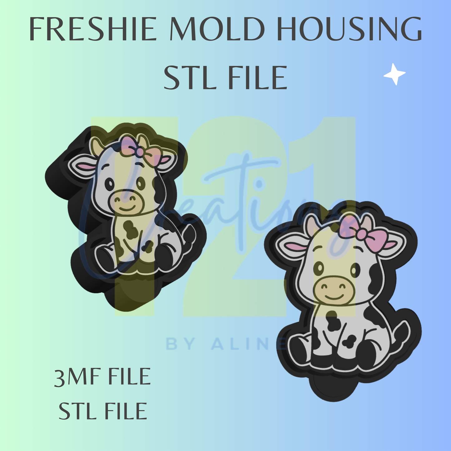 COW FRESHIE MOLD HOUSING STL FILE