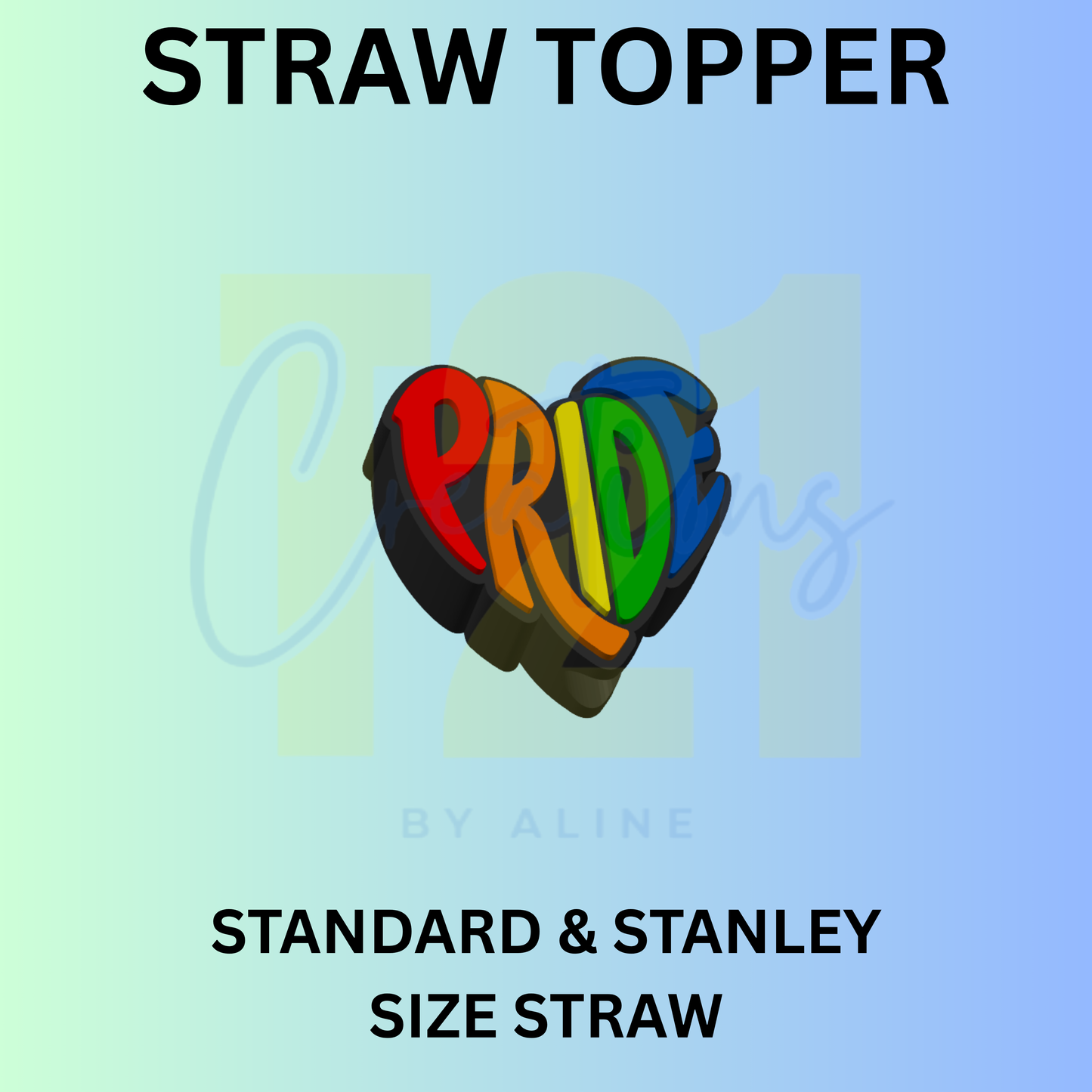 PRIDE STRAW TOPPER