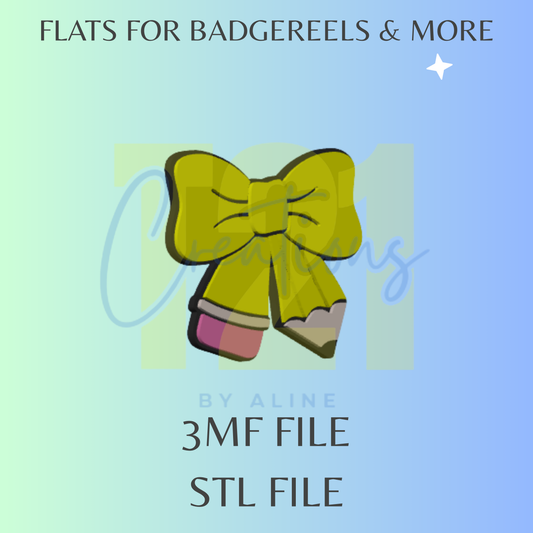 PENCIL BOW FLAT STL FILE