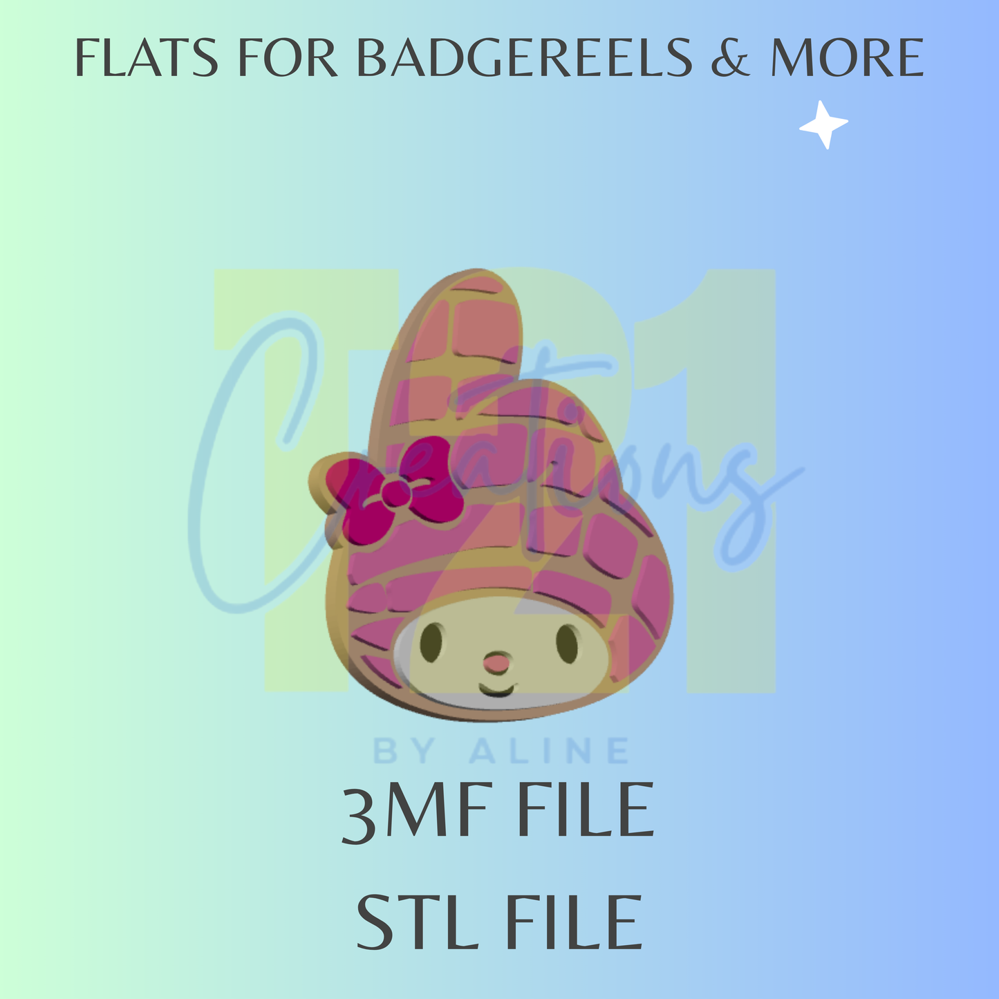 CONCHA MEL FLAT STL FILE
