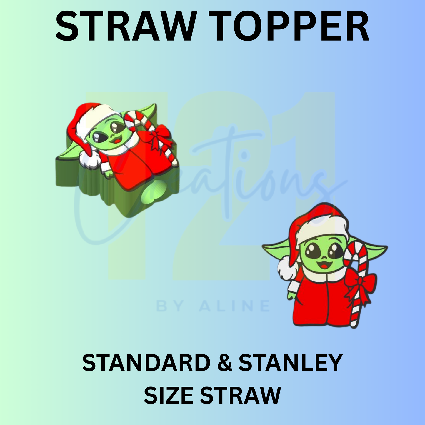 BABY YO-DA STRAW TOPPER
