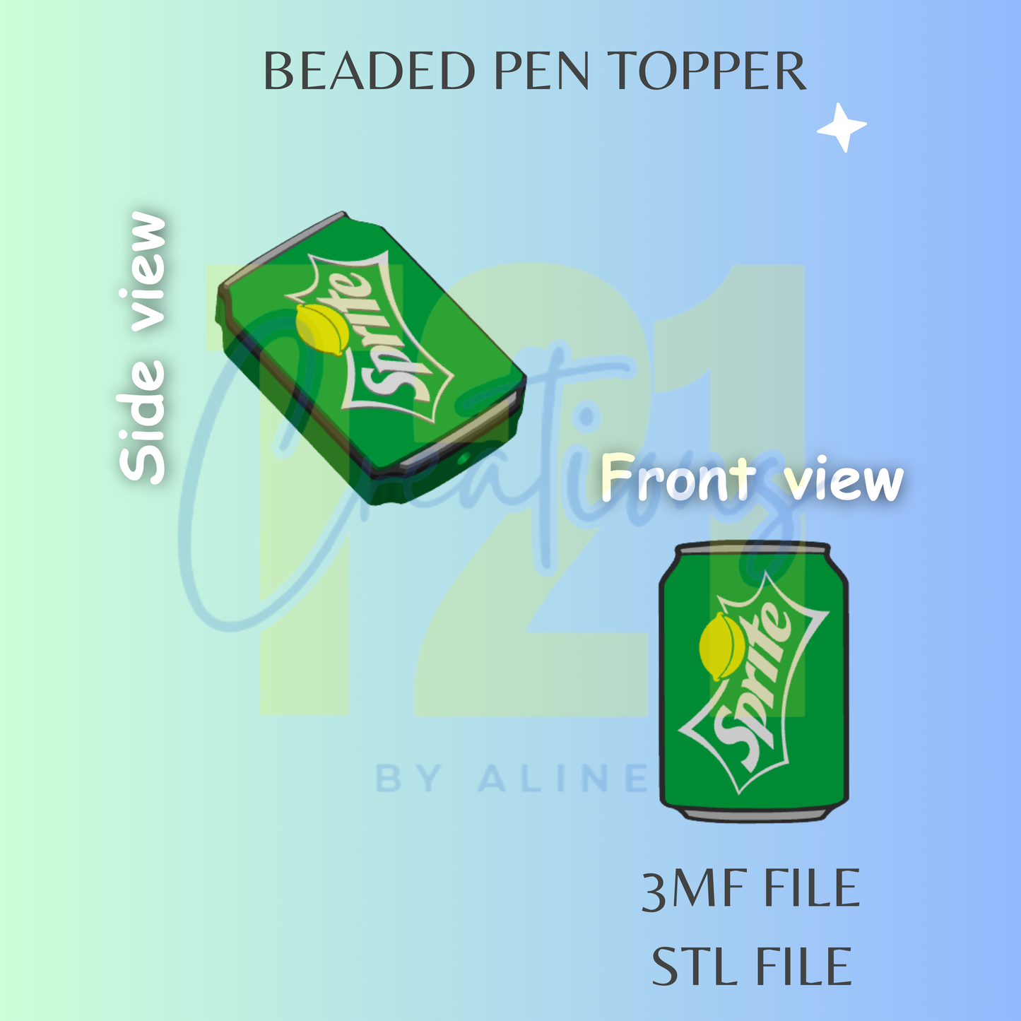 LEMON DRINK PEN TOPPER STL FILE