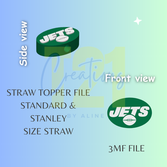JETS STRAW TOPPER STL FILE