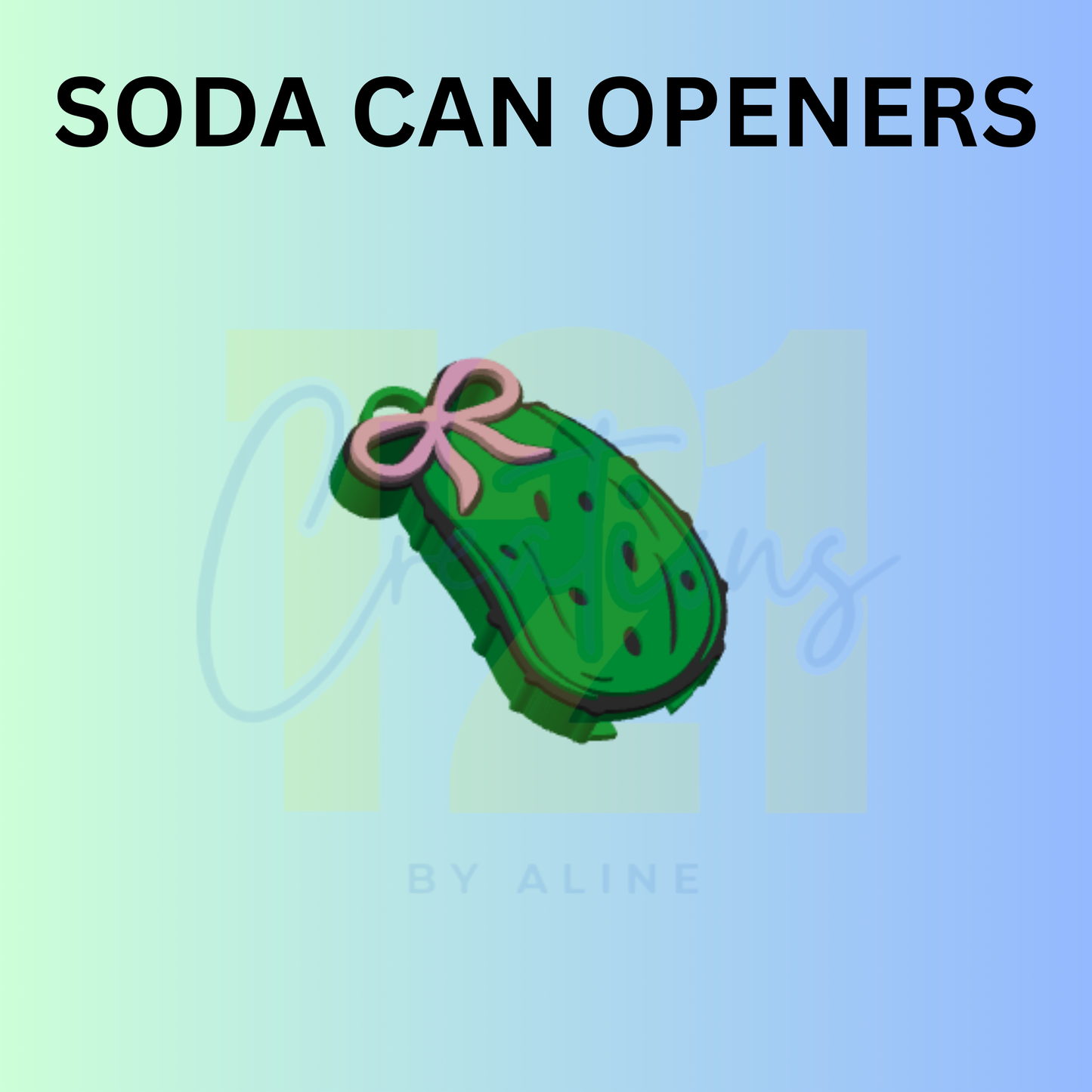 PICKLE CAN OPENER KEYCHAIN