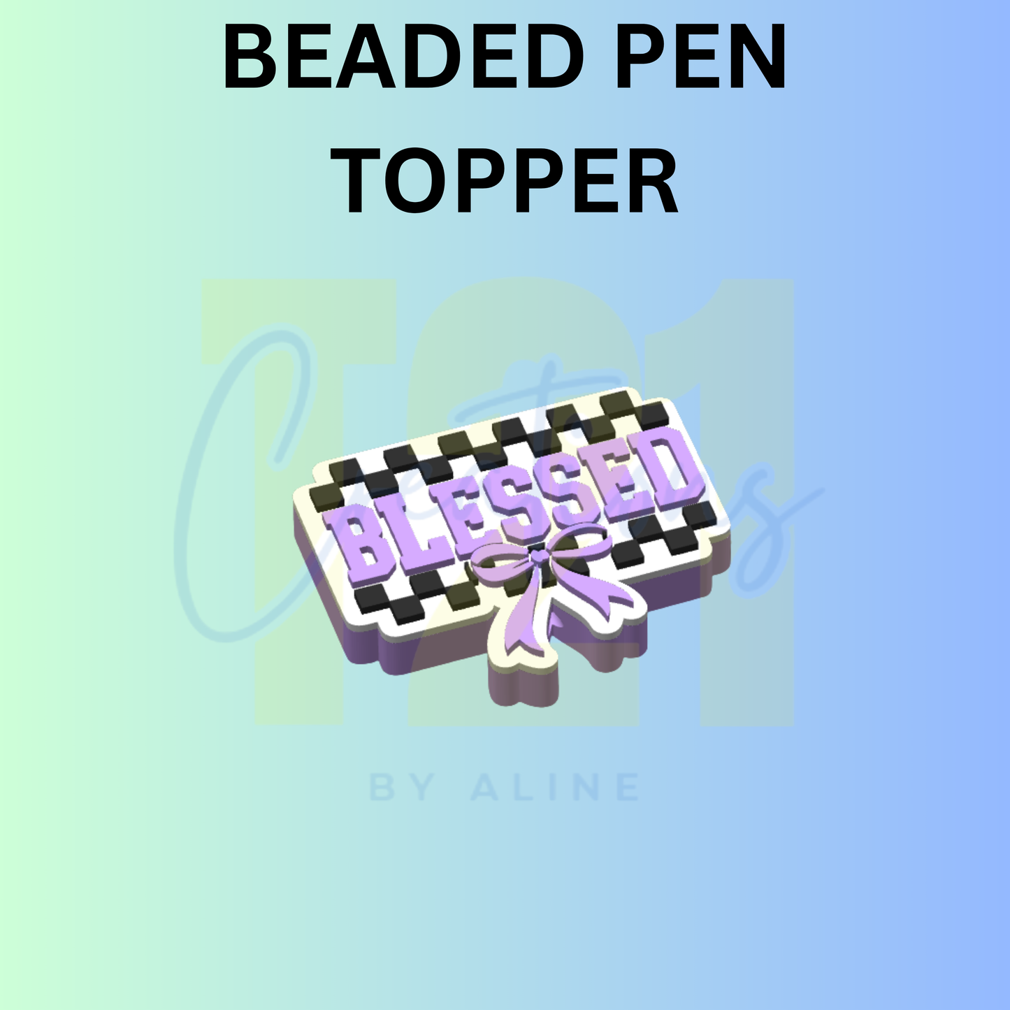 CHECKER BLESSED PEN TOPPER
