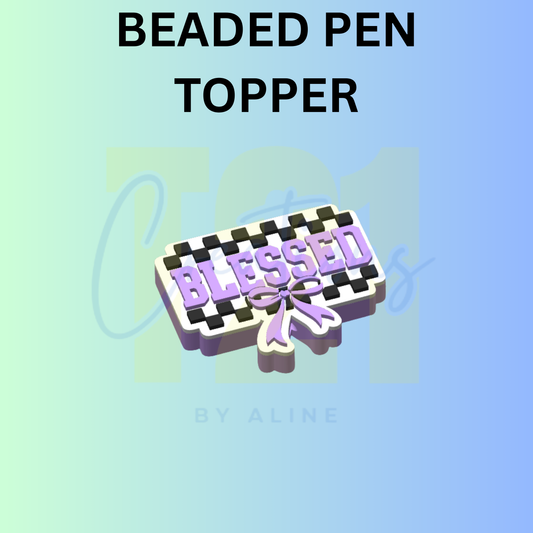 CHECKER BLESSED PEN TOPPER