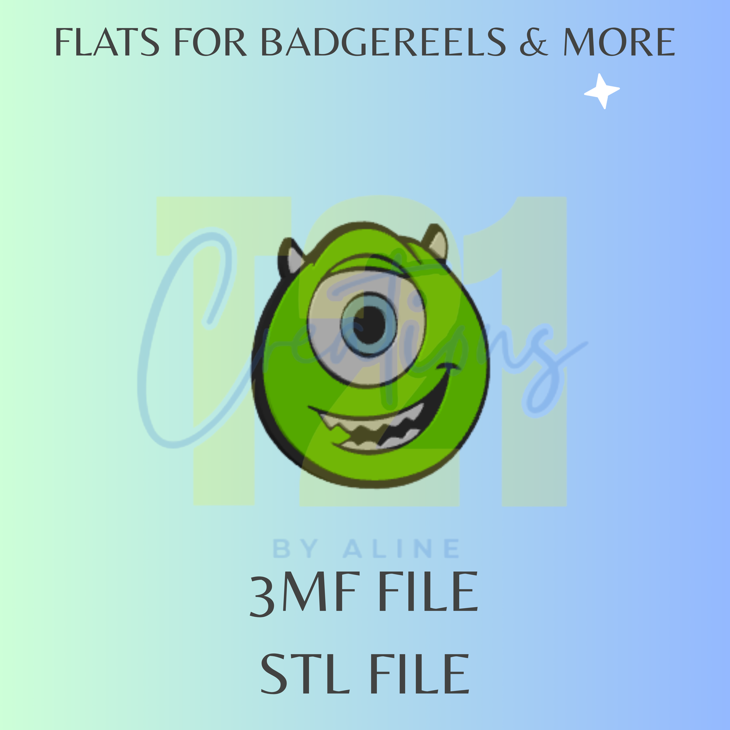ONE EYE MONSTER FLAT STL FILE
