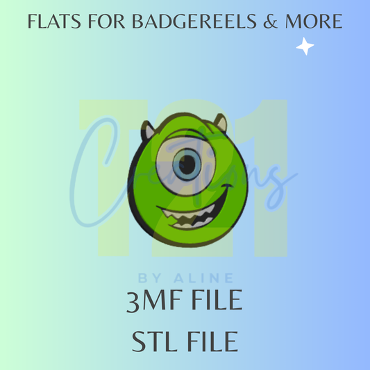 ONE EYE MONSTER FLAT STL FILE