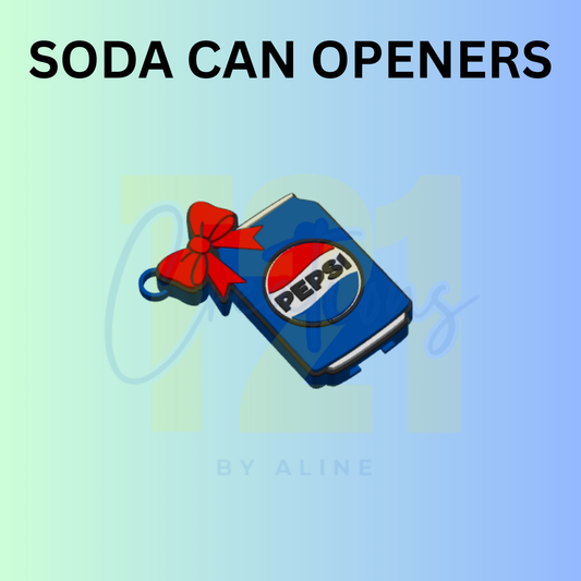 COQUETTE BLUE SODA CAN OPENER KEYCHAIN