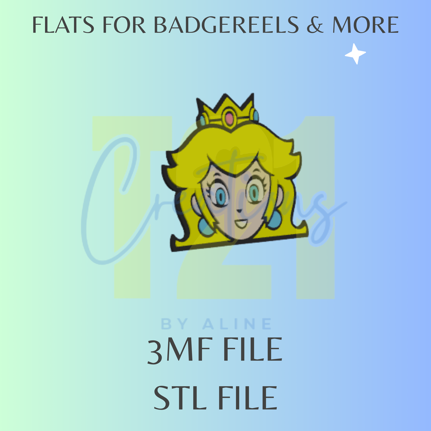 PINK PRINCESS FLAT STL FILE