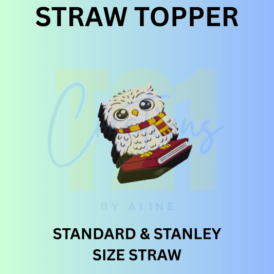 HP OWL STRAW TOPPER
