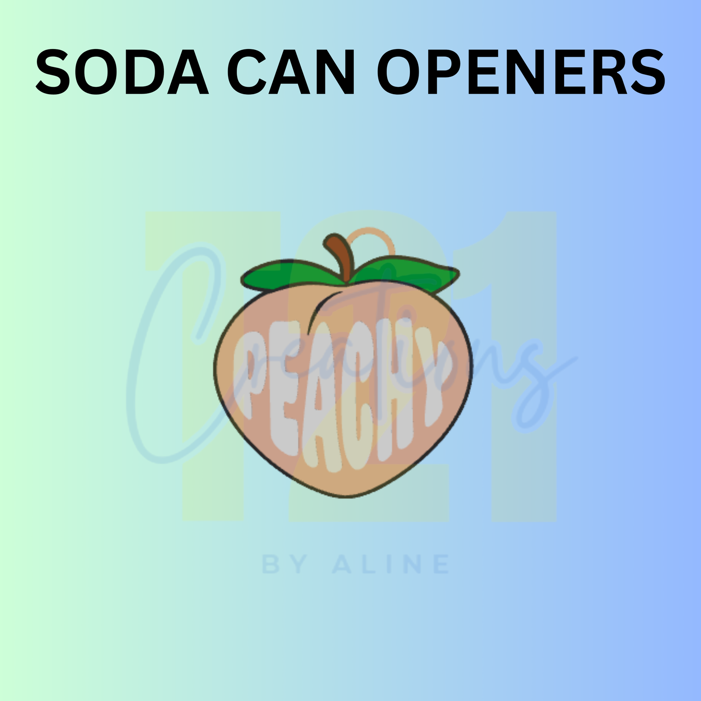PEACHY SODA CAN OPENER KEYCHAIN