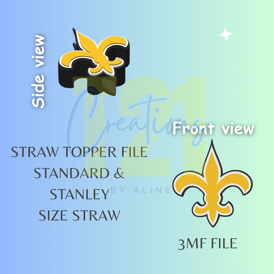 N.O. STRAW TOPPER STL FILE