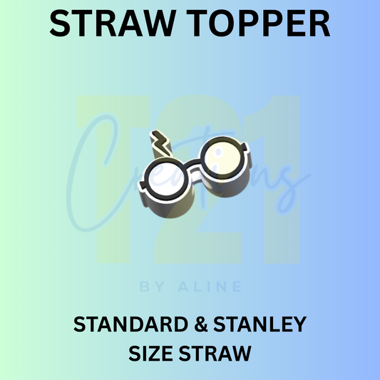 HK GLASSES STRAW TOPPER