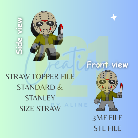 J-SON STRAW TOPPER STL FILE
