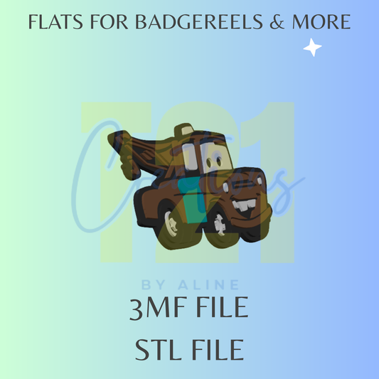 TOW TRUCK FLAT STL FILE