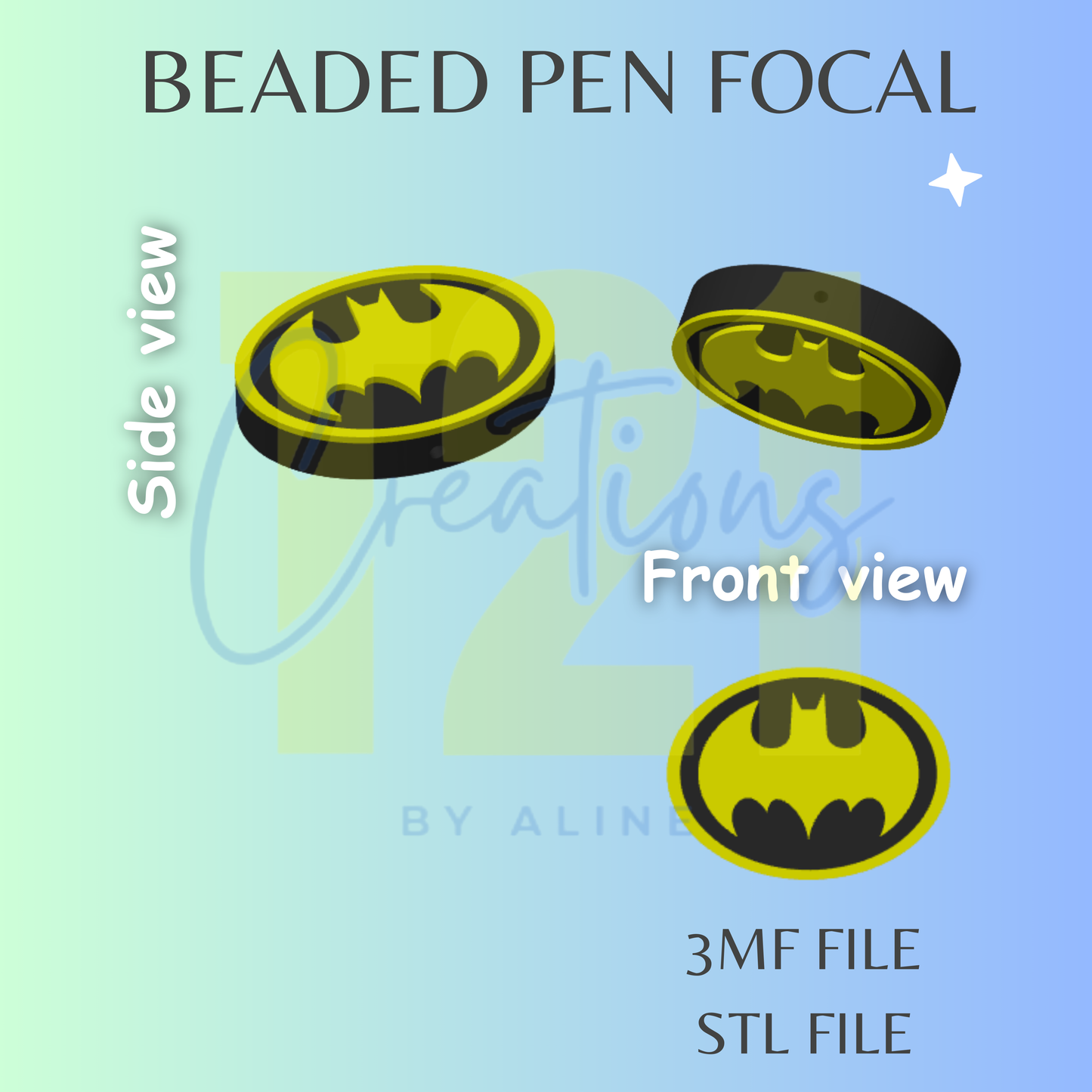 BAT GUY PEN FOCAL STL FILE