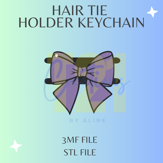 BOW HAIR TIE HOLDER STL FILE