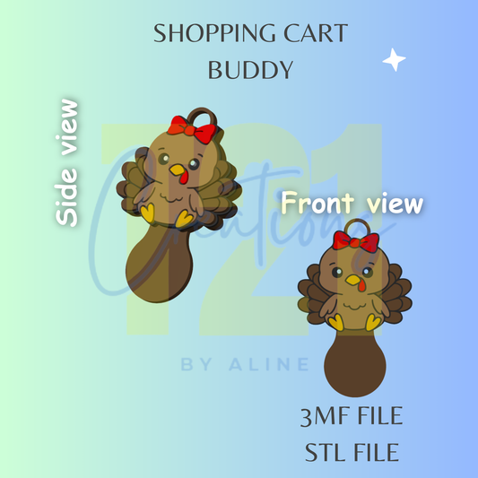 COQUETTE TURKEY SHOPPING CART BUDDY STL FILE