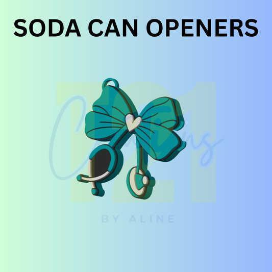 MEDICAL BOW SODA CAN OPENER KEYCHAIN