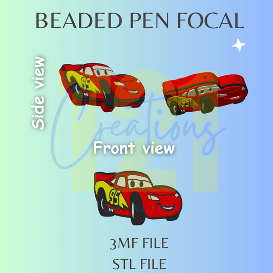 RED CAR PEN FOCAL STL FILE