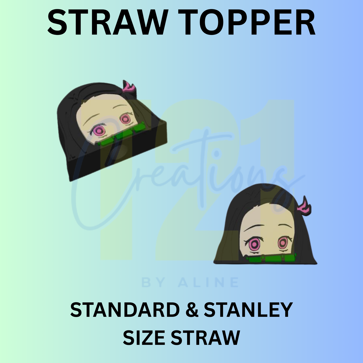 ANIME GIRL STRAW TOPPER
